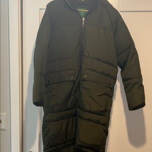 Dip Army Green long puffer coat